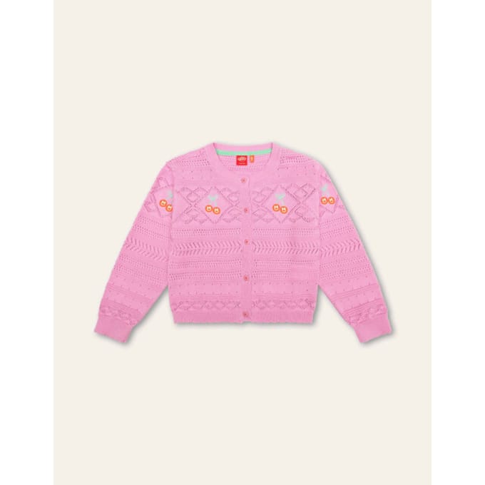 Oilily Vruity Vest- maat140/10yr Fuchsia Roze