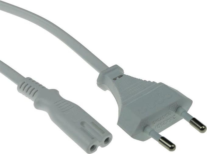 ACT Netsnoer Euro male - C7 female wit 3 m AK5241