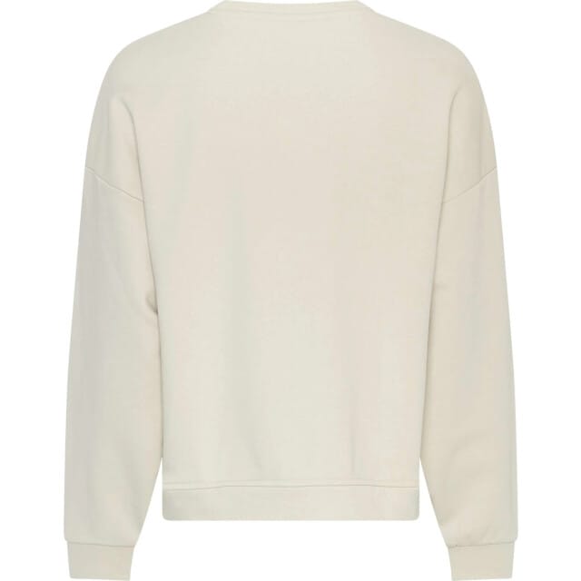 Sweatshirt met labelstitching model 'Mela Briena'