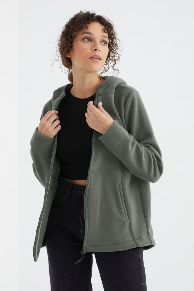 Dames Hoodie Zip Sweatshirt