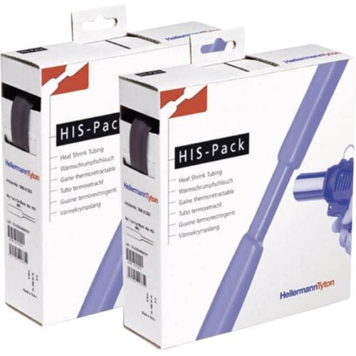 HellermannTyton 300-30240 Krimpkous zonder lijm Zwart 2.40 mm 1.20 mm Krimpverhouding:2:1 10 m