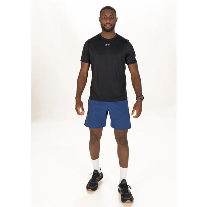 Reebok Running Speedwick T-shirt Met Korte Mouwen Blauw S Man