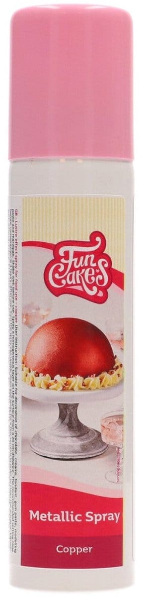 FunCakes Metallic Spray - Koper - 100ml - Eetbare Kleurstof - Taartdecoratie