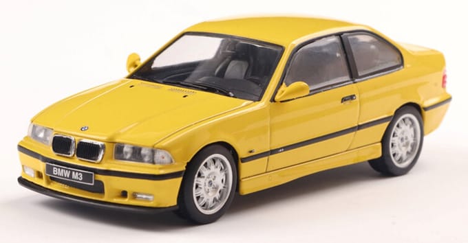 BMW M3 (E46) '99, geel Solido schaal 1:43