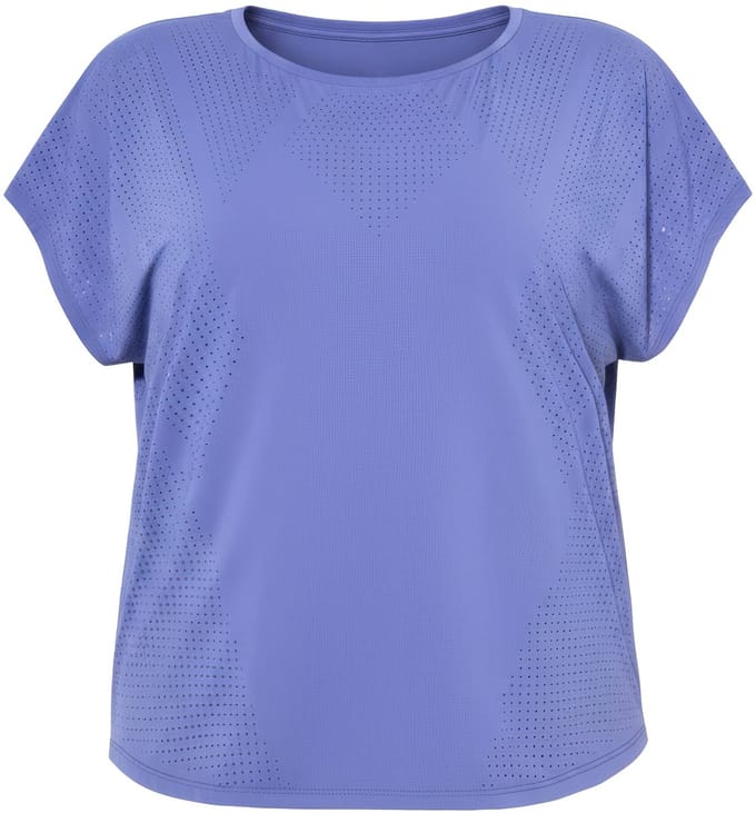 Studio Untold - Dames - Sporttop oversized model perforaties - Grijsblauw - Maat 42+