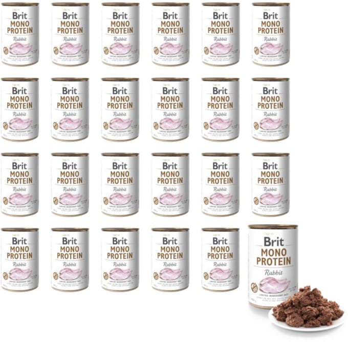 Brit Mono Protein - Hondennatvoer - Konijn - 400g - Gevoelige Spijsvertering