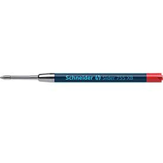 Navulling groot formaat XB SCHNEIDER Slider 755, lijndikte XB, rood, 10 stuks