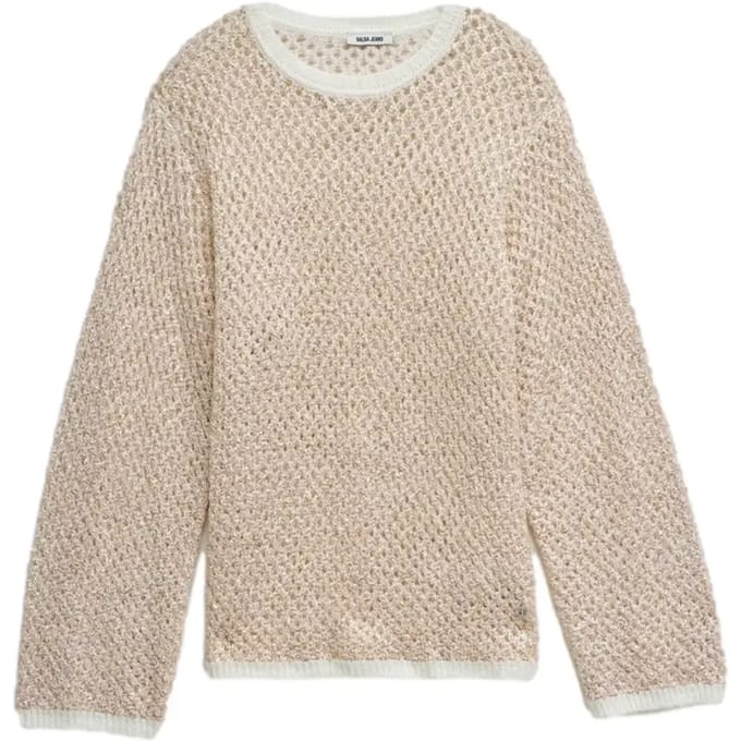 Lurex Gebreide Pullover Dames Salsa Jeans