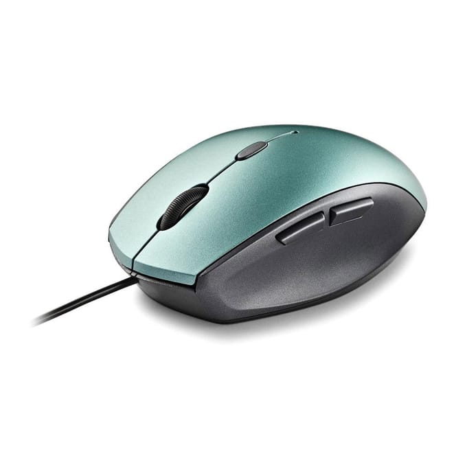 NGS Moth Ergonomische Bedrade Muis met USB Type-C - Lichtblauw