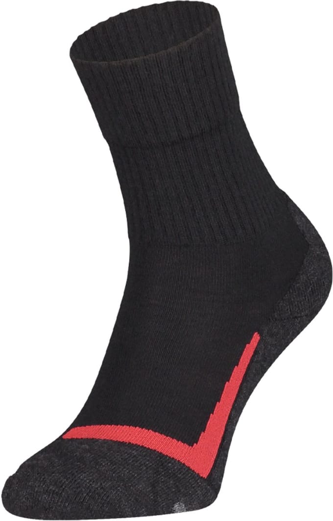 S12 Merino wollen wandelsokken – Black – 39-42