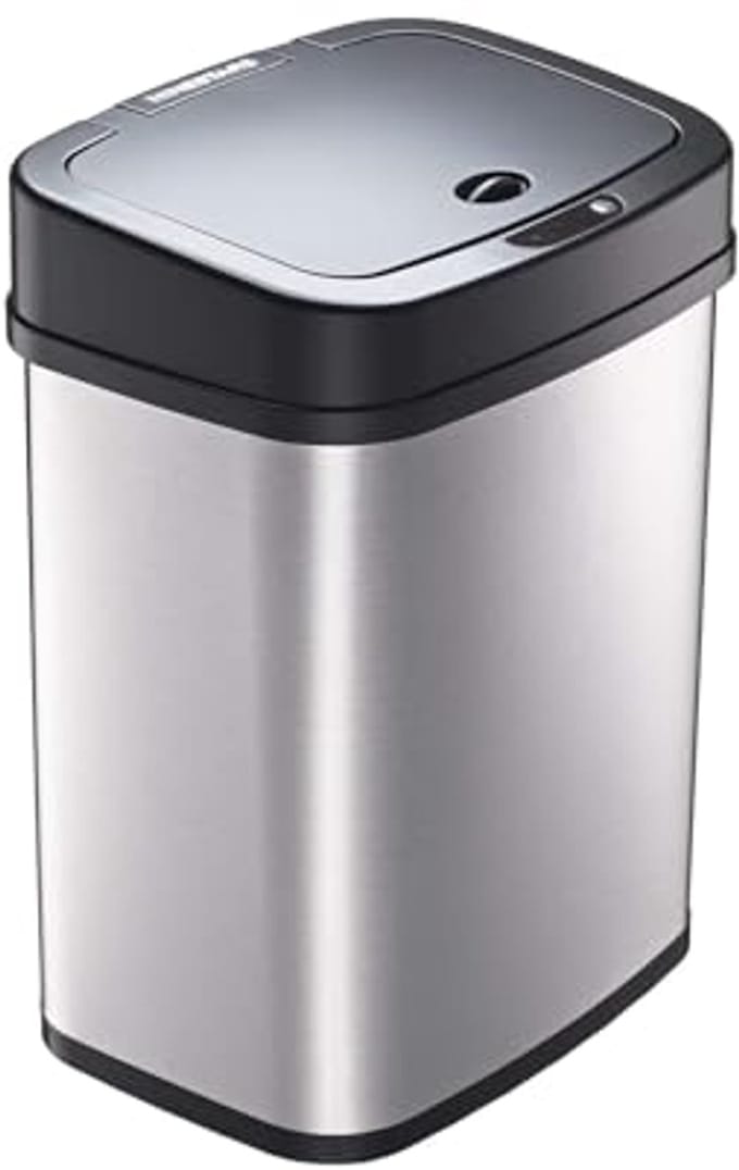 Automatische Infrarood Bewegingssensor Prullenbak 3,2 Gallon - Roestvrij Staal, Handsfree