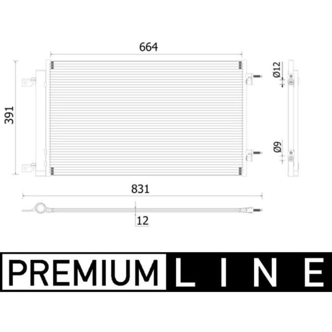Condensator, airconditioner MAHLE AC 901 000P