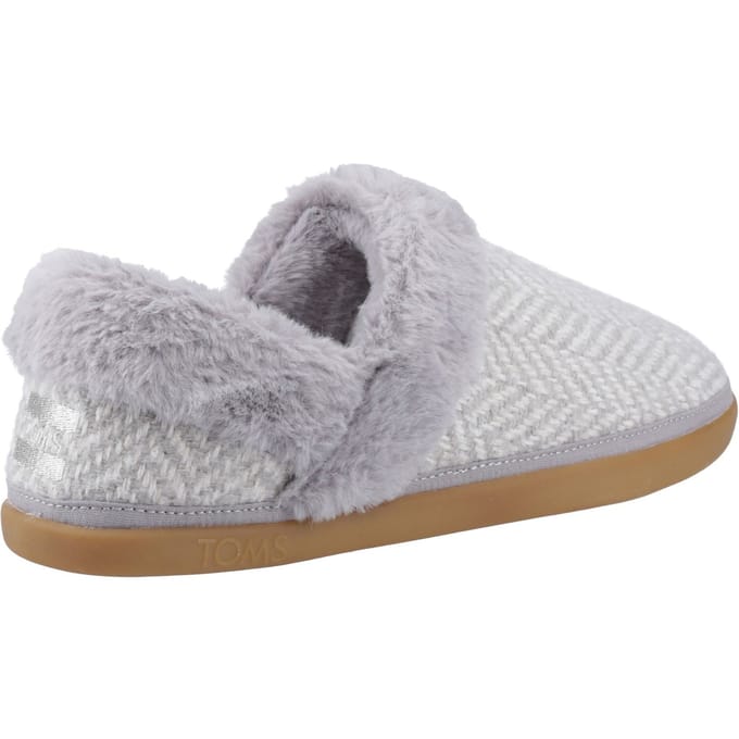 TOMS Oslo Polyester Dames Slippers in Drizzle Grey