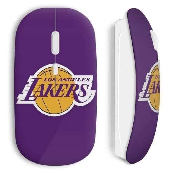 Souris sans fil - Los Angeles Lakers - Violet - Compatible Mac et PC - USB wifi - Technologie sans fil