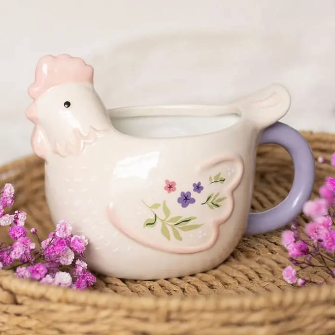 Something Different - Hen Shaped Mok/beker - Multicolours