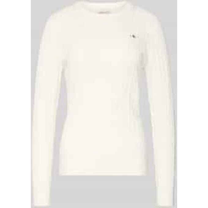 Gebreide pullover met labeldetail