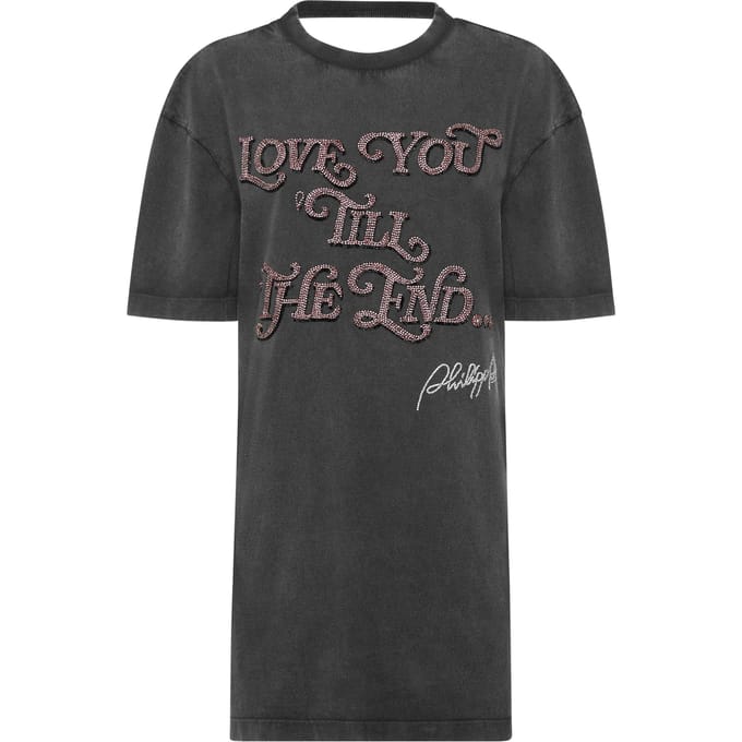 Open Back T-Shirt Dress Love Plein
