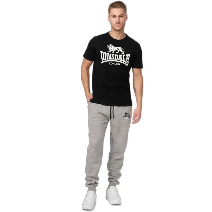 Lonsdale Jogginghose Two Tones Jogginghose normale Passform Marl Grey-L