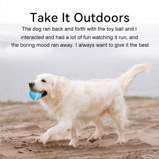 Bewegingsgeactiveerde Honden Smart Bal Interactief Hondenspeelgoed met LED-lichten Automatisch Rollende Bal Speelgoed oranje