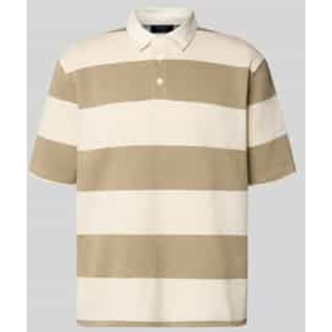 relaxed fit poloshirt in all-over look