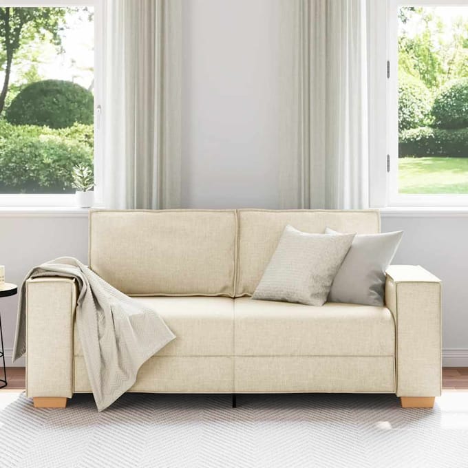 vidaXL - 2-zitsbank - Linnen - 180x78x84 - cm