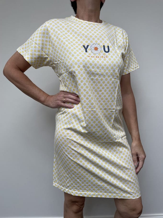 Cocodream Quality - Dames nachthemd - Maat M - Vrouwen - wit -