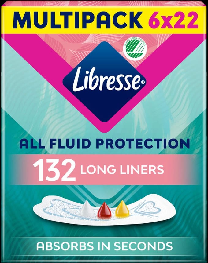 Libresse Extra Protection Long inlegkruisjes - 6 x 22 stuks