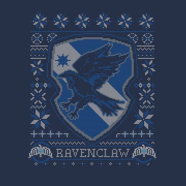 Harry Potter Ravenclaw Crest dames kerst t-shirt - Navy - S