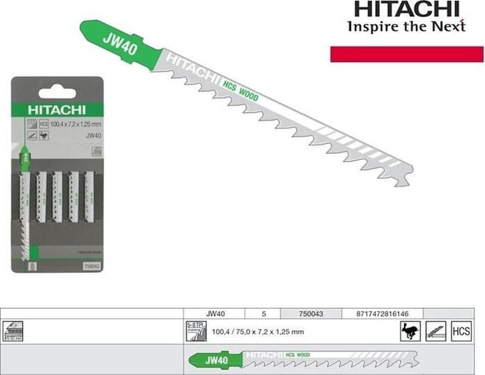 HiKOKI Decoupeerzaagbladen JW40 (5 st) - 750043