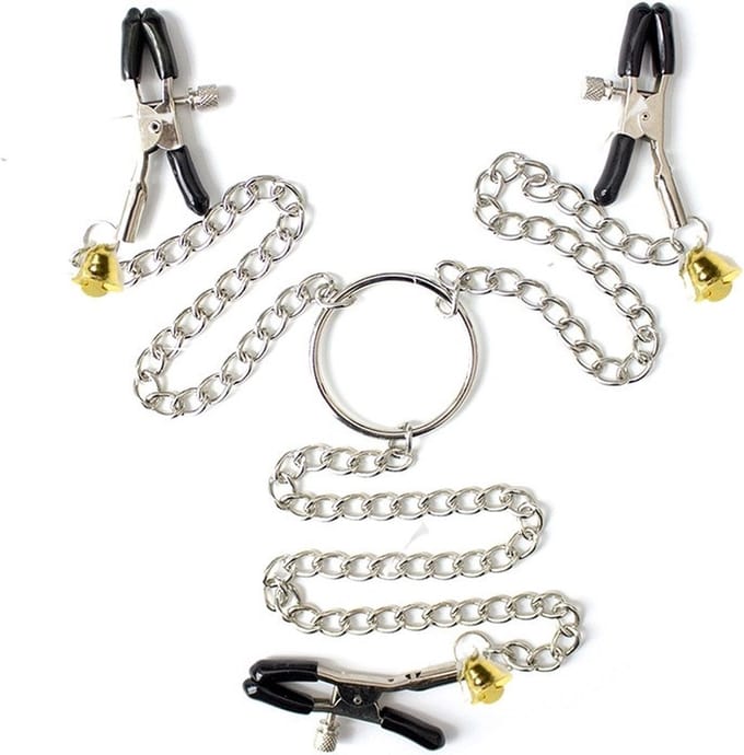 Bondage Play knijper tepelklem + schaamlipklem