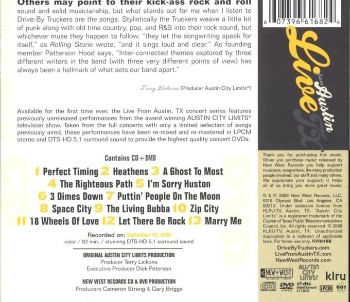 Live From Austin Tx -Cd+Dvd- - Drive-by Truckers