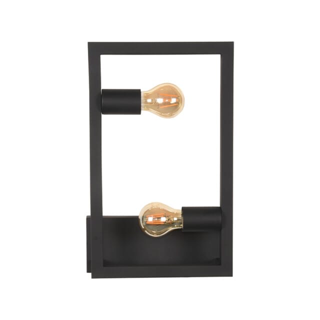 LABEL51 Quadrato Wandlamp - Zwart - Metaal - One Size