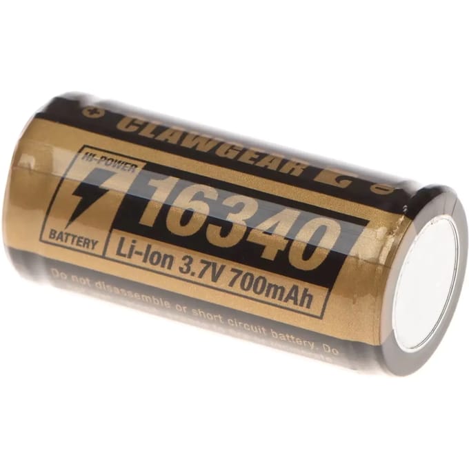 Batterij Clawgear 16340 Battery 3.7V 700mAh