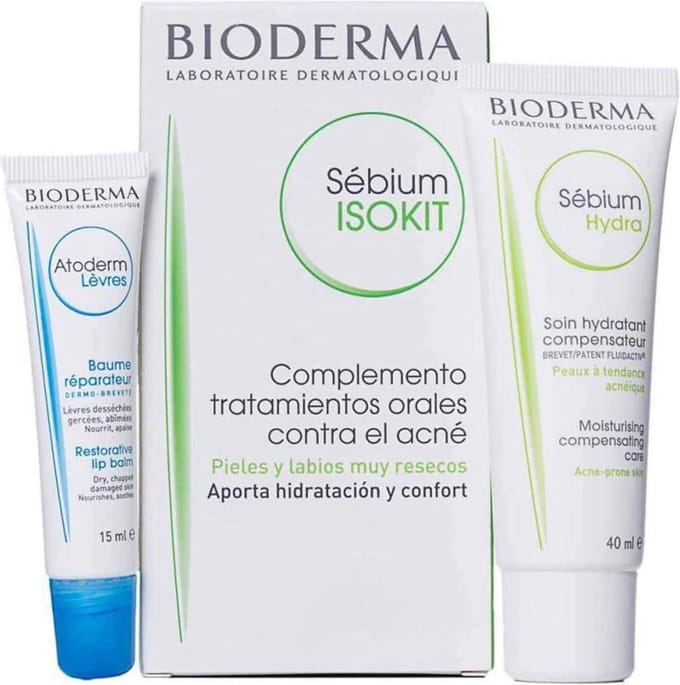 Bioderma Sebium Isokit Cream 40ml Lip Balm 15ml