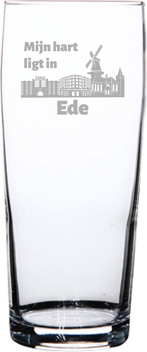 Gegraveerde bierfluitje 19cl Ede