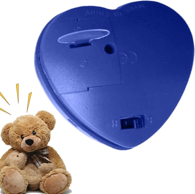 Spraakrecorder Module - Opnamebox Speelgoed - Berichten Opnemen - 60 Seconden Opname - 5 cm - Blauw
