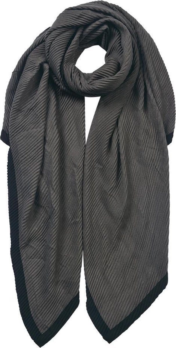 Juleeze Sjaal Dames Effen 90x180 cm Grijs Synthetisch