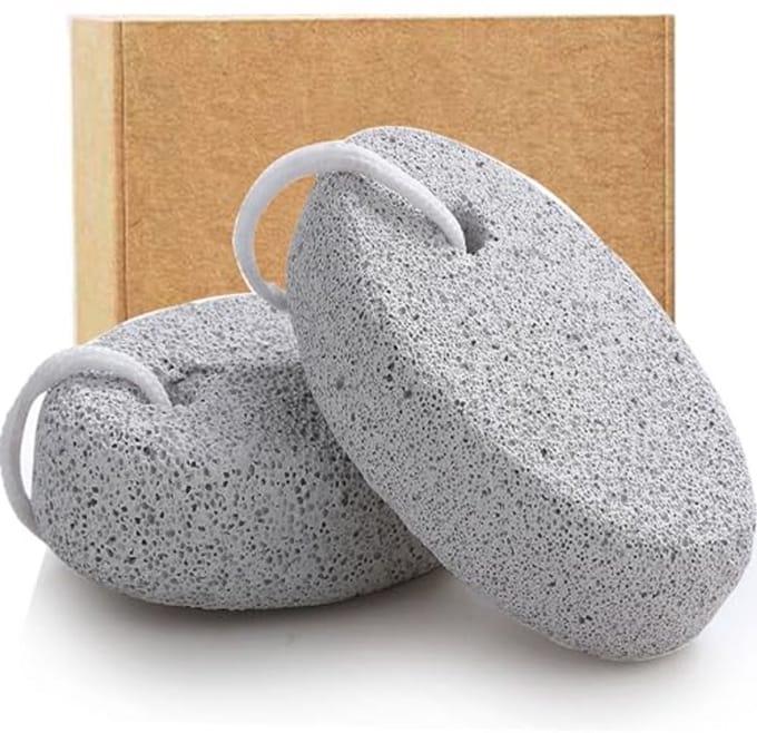 Natuurlijke Voet Puimsteen voor Eeltverwijdering - 2-Pack Lava Pedicure Tools