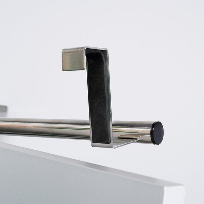 Storage Solutions - Stalen Deurhanger - Zilver - 25-40cm - Bevestiging zonder Boorgaten