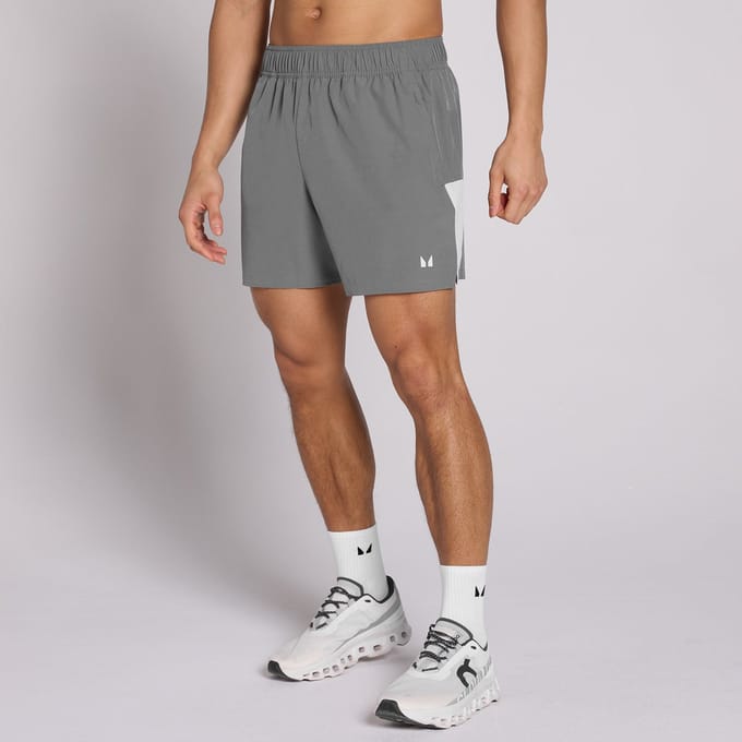 MP Heren Active Training 5  Pocket Short - Staalgrijs - S