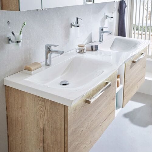 Puris b - maxx evermite® mineral cast double washbasin 171.2 cm, WMS171221804
