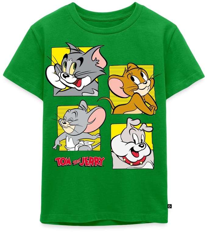 Tom En Jerry Vier Vrienden Premium T Shirt Kinderen