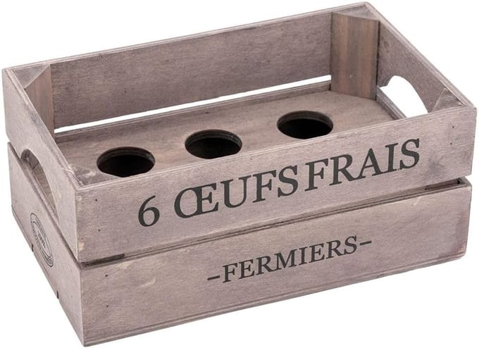 Houder voor 6 Eieren van Hout