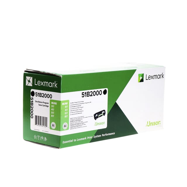 Lexmark 51B2000 toner cartridge zwart (origineel)