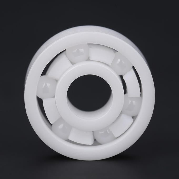 1 stuks Witte Kleur ZrO2 Keramisch Miniatuur 606 Kogellager 6*17*6mm