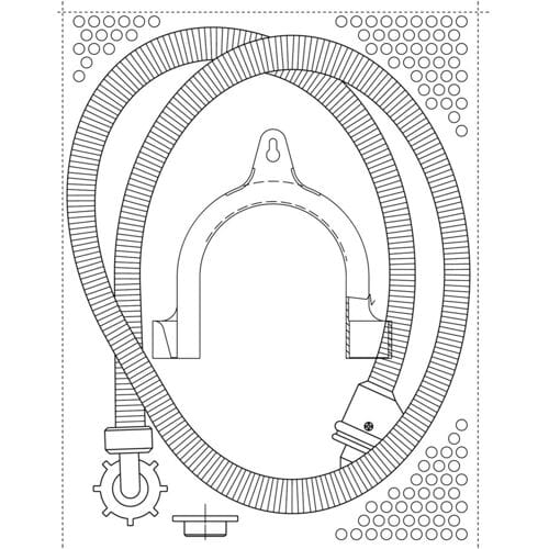 AEG toevoerslang, water, 2 st., H&C,1500mm 140020904235