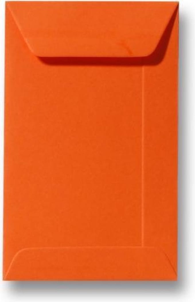 Envelop 22 x 31,2 Donkeroranje, 100 stuks