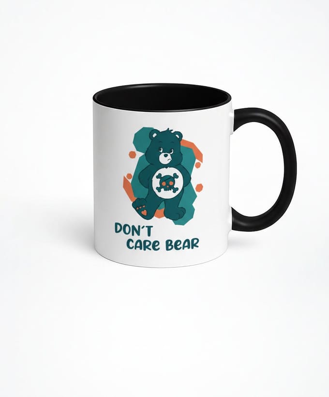 Don't Care Bear Mok - Originele Koffiemok met Grappige Tekst