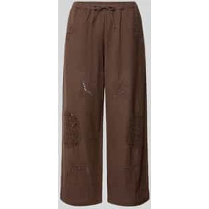 Culotte met ajourwerk en steekzakken