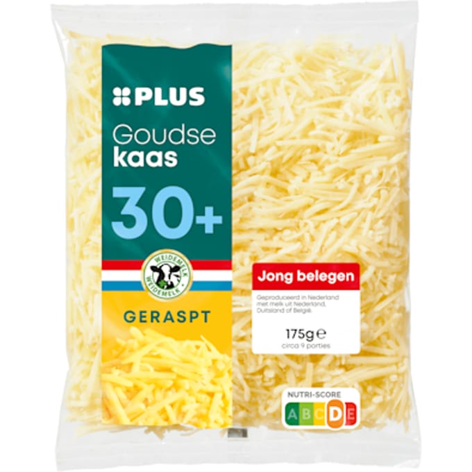 Goudse geraspte kaas jong belegen 30+